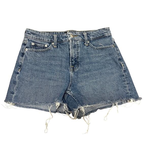 Free Assembly High-Waisted Denim Shorts – Size 2 - Picture 1 of 6